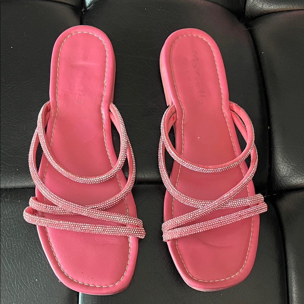 Pink Strappy Sandals